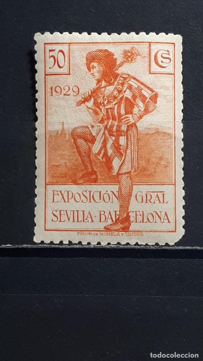 Sellos: ESPA&Ntilde;A. A&ntilde;o 1929. **. Edifil 443