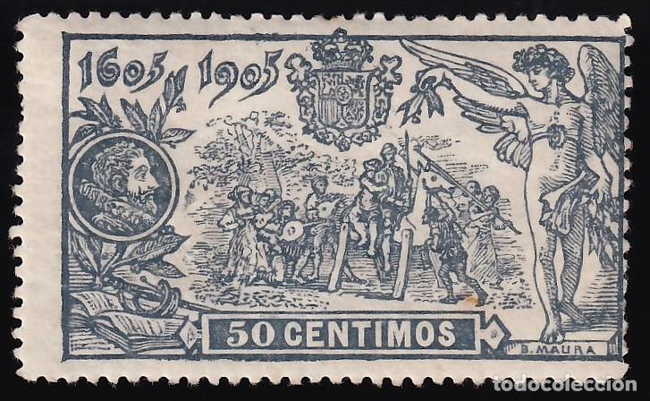 Sellos: ESPA&Ntilde;A, 1905 EDIFIL N&ordm; 263 /*/, 50 c. azul gris&aacute;ceo