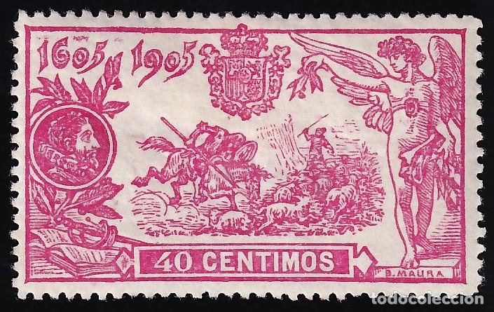 Sellos: ESPA&Ntilde;A, 1905 EDIFIL N&ordm; 262 /*/, 40 c. Rosa [BIEN CENTRADO.]