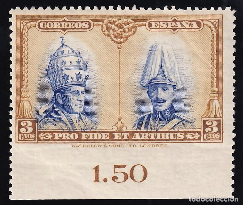 Francobolli: ESPA&Ntilde;A, 1928 EDIFIL N&ordm; 404 /*/, [Sin dentar margen inferior / NO RESE&Ntilde;ADO.]