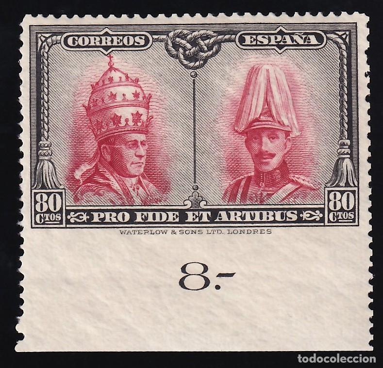 Francobolli: ESPA&Ntilde;A, 1928 EDIFIL N&ordm; 412 /*/, [Sin dentar margen inferior / NO RESE&Ntilde;ADO.]