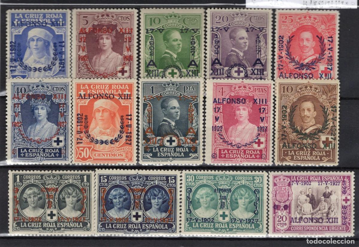 Selos: PC964 Sellos Espa&ntilde;a a&ntilde;o 1927 EDIFIL 349/362** sellos originales en NUEVO marquilla v.c. 420 &euro;