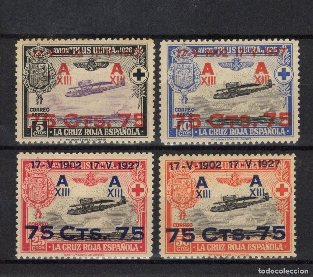 Briefmarken: PC967 Sellos Espa&ntilde;a a&ntilde;o 1927 EDIFIL 388/391* sellos originales en NUEVO SERIE COMPLETA v.c. 170 &euro;