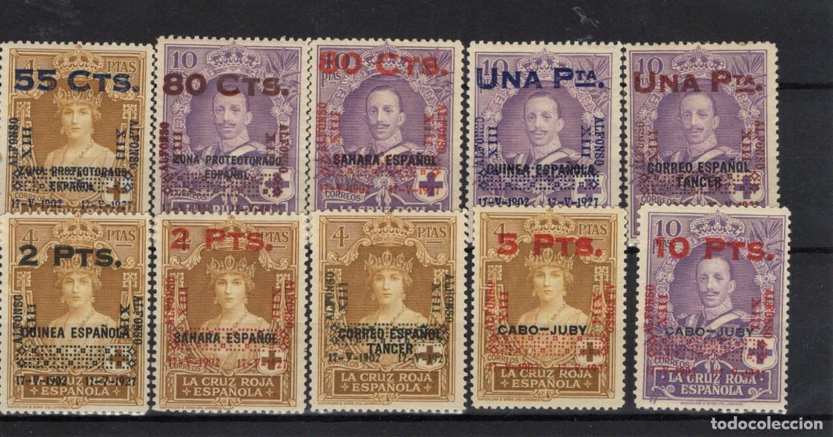 Selos: PC968 Sellos Espa&ntilde;a a&ntilde;o 1927 EDIFIL 392/401** sellos originales en NUEVO SERIE COMPLETA v.c. 1685 &euro;