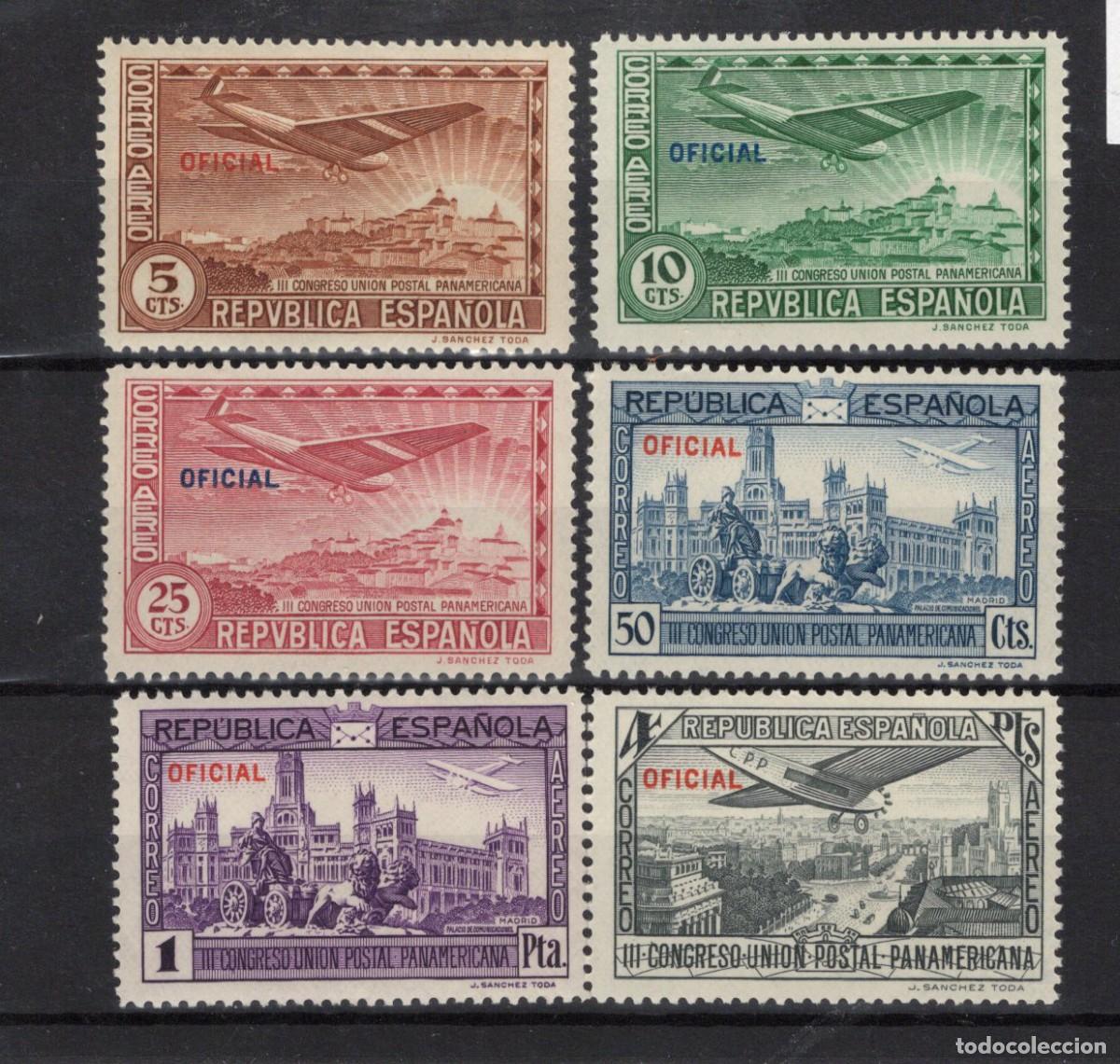 Briefmarken: PC987 Sellos Espa&ntilde;a a&ntilde;o 1931 EDIFIL 630/635** sellos originales en NUEVO SERIE COMPLETA v.c 17 &euro;