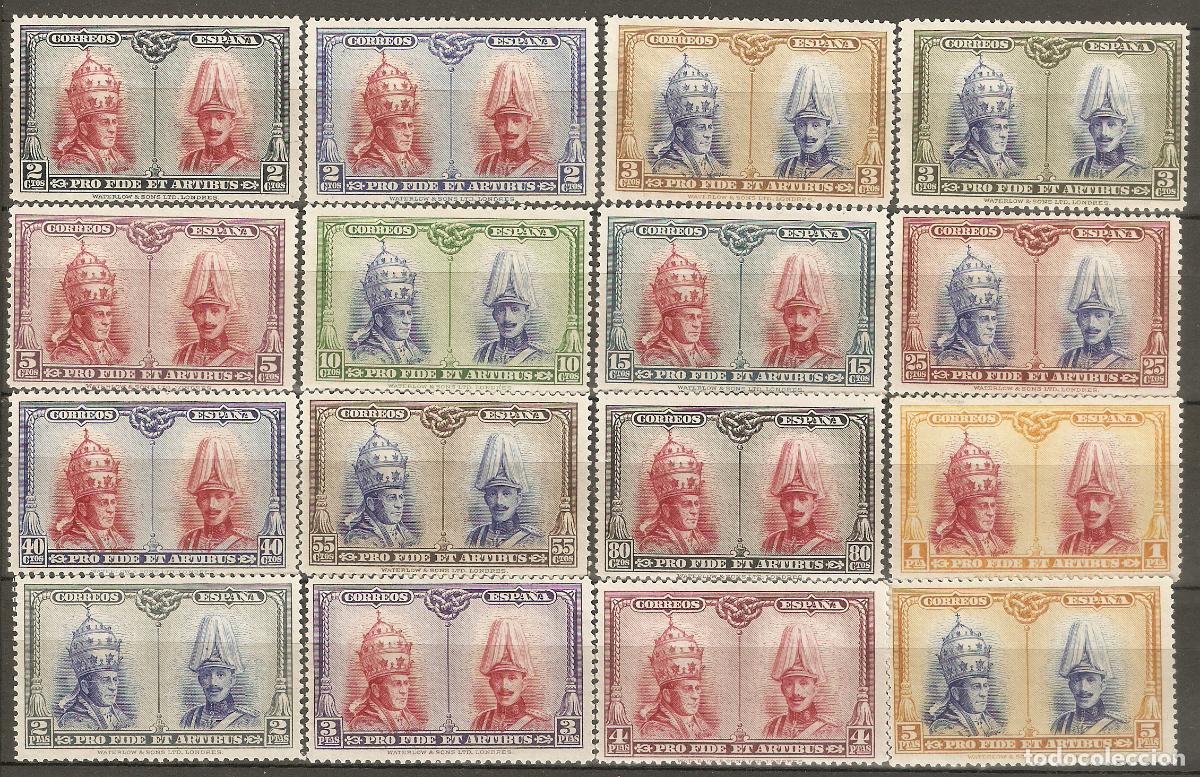 Briefmarken: 1928 CATACUMBAS PARA TOLEDO EDIFIL 402/417* CON FIJASELLOS