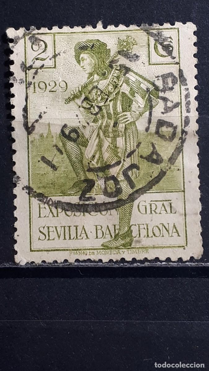 Sellos: ESPA&Ntilde;A. A&Ntilde;O 1929. &deg;. Edifil 435. Excelente matasellos.Badajoz,.