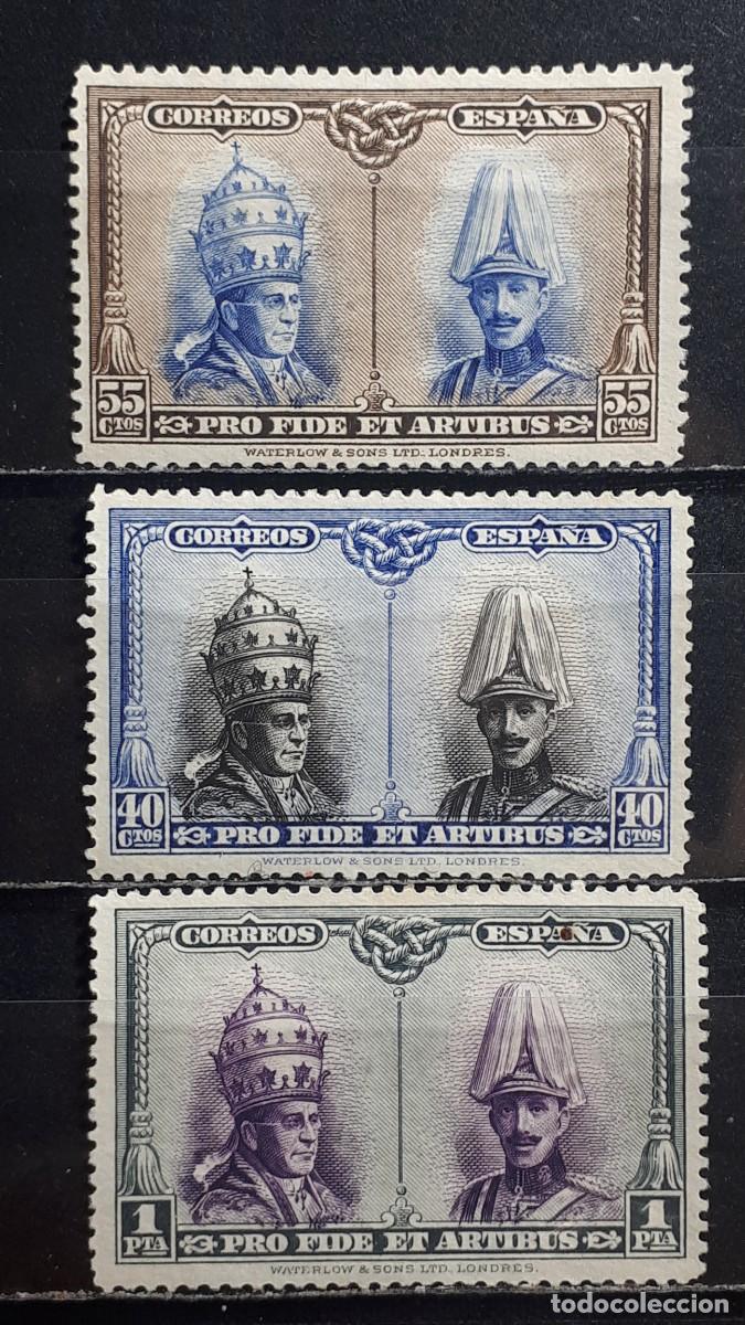 Sellos: ESPA&Ntilde;A. A&Ntilde;O 1928. (*)/*. Edifil 411, 426, 429