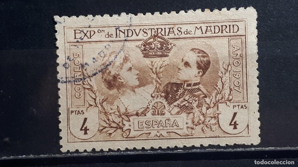 Sellos: ESPA&Ntilde;A. A&Ntilde;O 1907. &deg;. Edifil, SR6