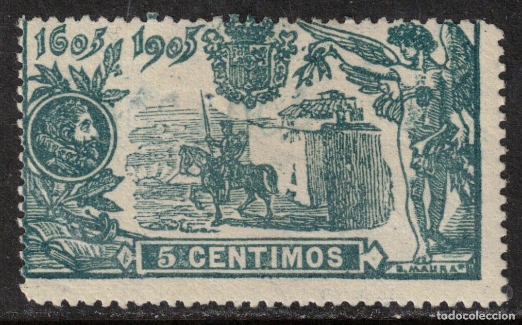 Sellos: ESPA&Ntilde;A - QUIJOTE ** 257 - A&Ntilde;O 1905 - MNH