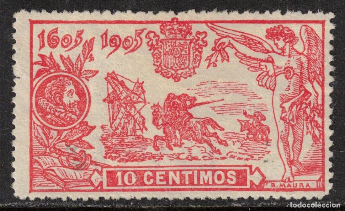 Sellos: ESPA&Ntilde;A - QUIJOTE * 258 - A&Ntilde;O 1905 - MH