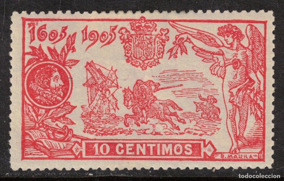 Sellos: ESPA&Ntilde;A - QUIJOTE * 258 - A&Ntilde;O 1905 - MH