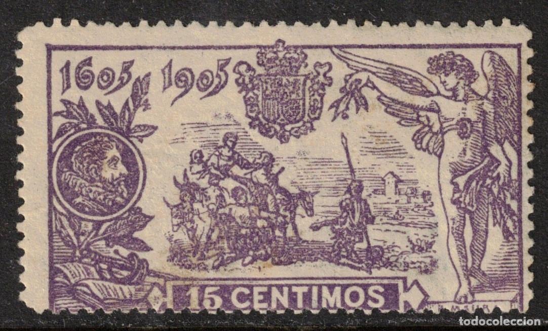 Sellos: ESPA&Ntilde;A - QUIJOTE * 259 - A&Ntilde;O 1905 - MH