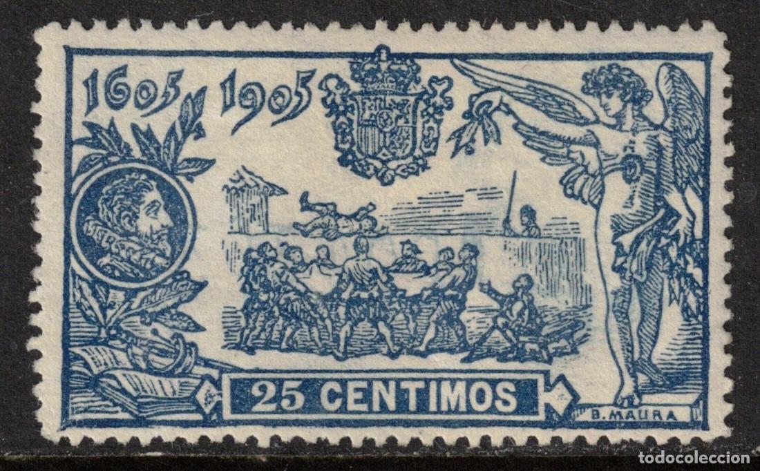 Sellos: ESPA&Ntilde;A - QUIJOTE ** 260 - A&Ntilde;O 1905 - MNH