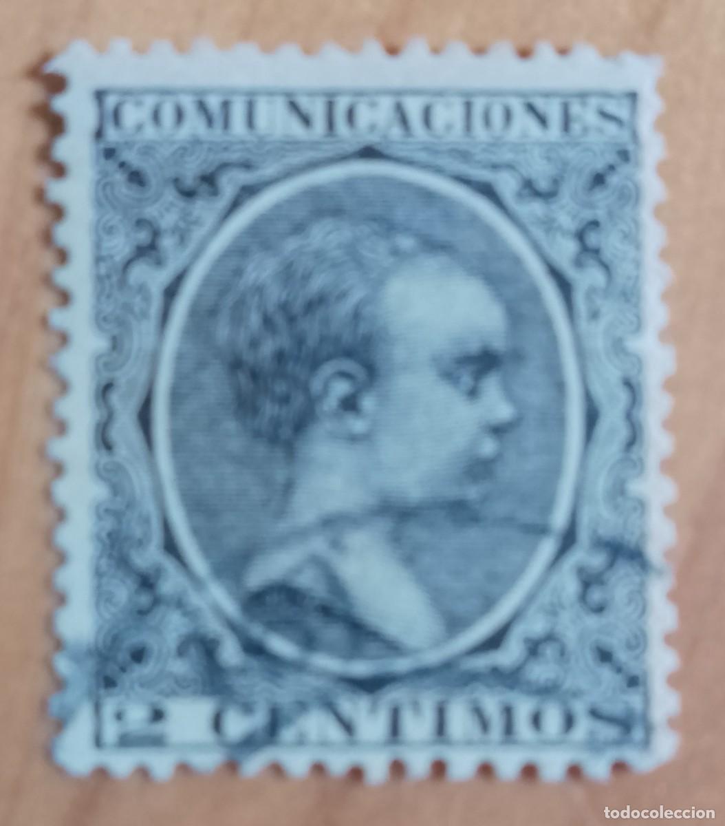 Sellos: A&Ntilde;O 1889-99 - EDIFIL 214 - 2 CENTIMOS - ALFONSO XIII