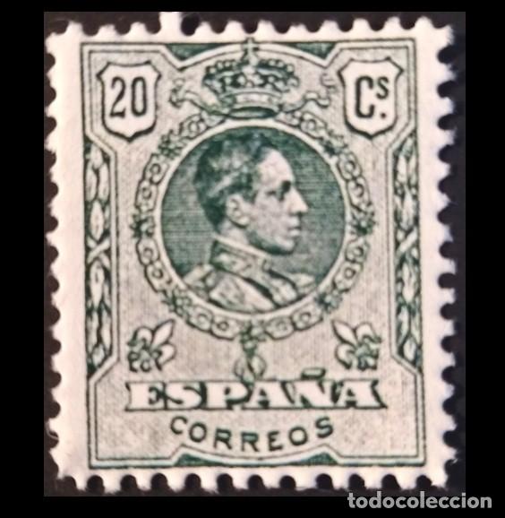 Sellos: Edifil 272 MNH SIN FIJASELLOS Espa&ntilde;a 1909-1922 Alfonso XIII Tipo Medall&oacute;n
