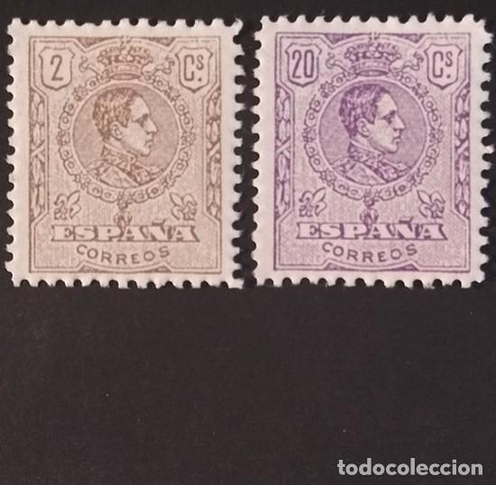 Sellos: Edifil 289-290 MNH SIN FIJASELLOS Espa&ntilde;a 1920 Alfonso XIII Tipo Medall&oacute;n