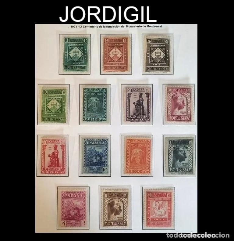 Selos: Edifil 636/49 649 serie completa MH Espa&ntilde;a 1931 Fundaci&oacute;n Monasterio Montserrat