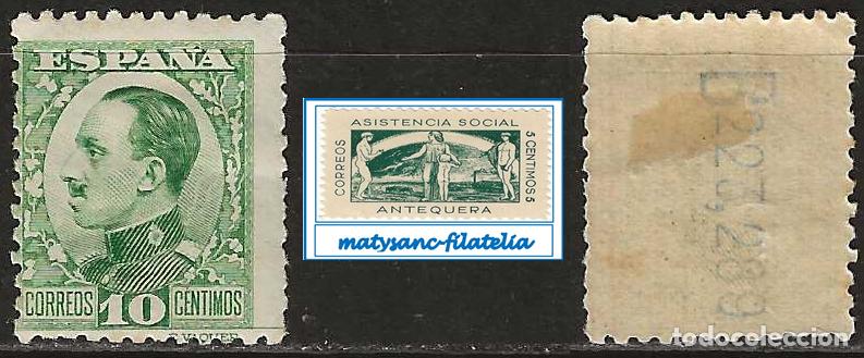 Sellos: ESPA&Ntilde;A 1931-1931. EDIFIL 492. VALOR DE 10 C &rdquo;ALFONSO XXII. TIPO VAQUER&rdquo;. VER CARACTER&Iacute;STICAS.