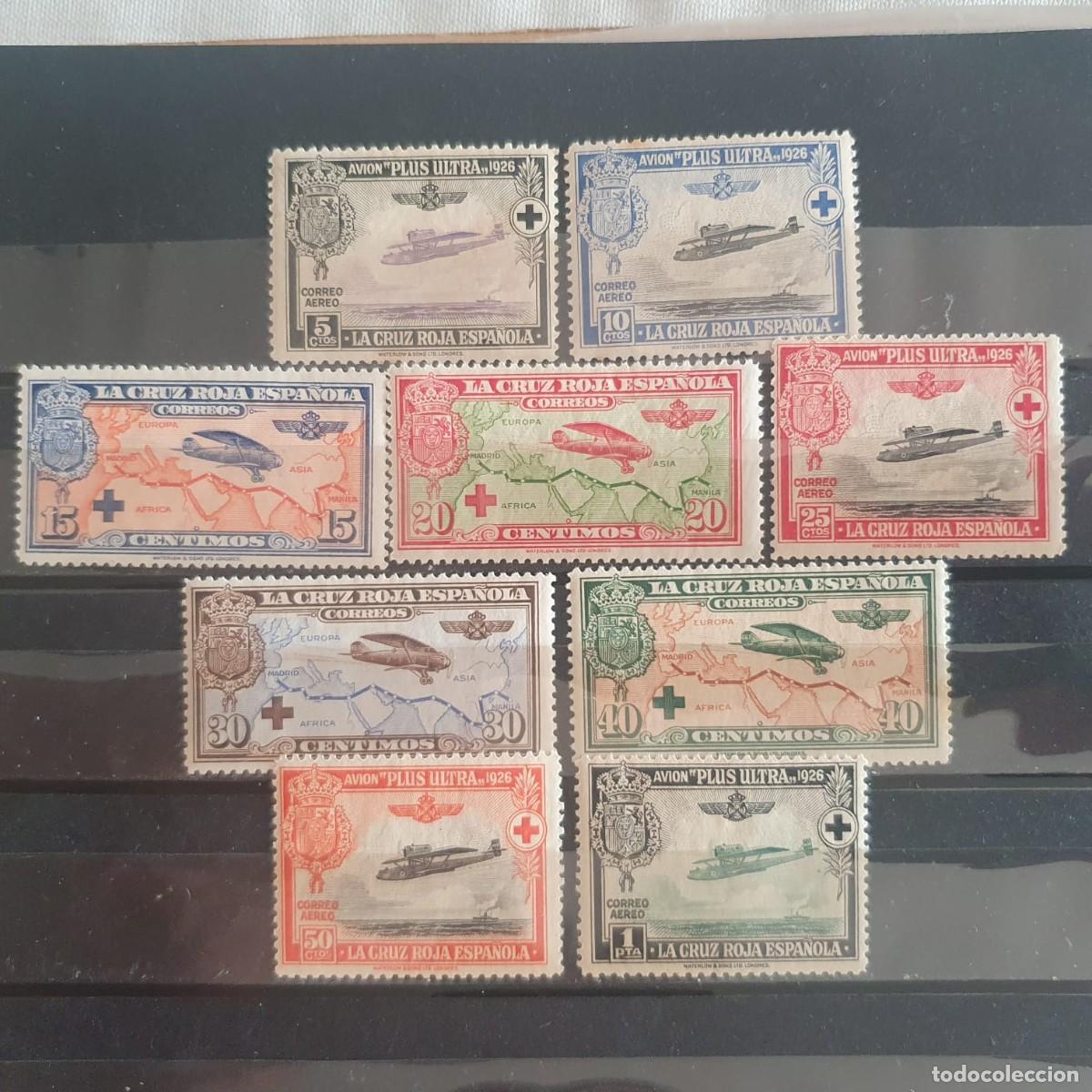 Sellos: EDIFIL 339 ** A 347 ** CRUZ ROJA ESPA&Ntilde;A 1926