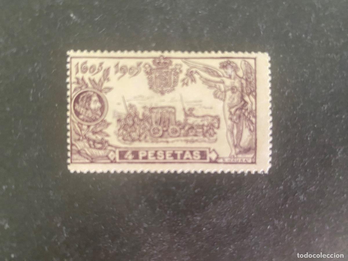 Sellos: Espa&ntilde;a 1905 Edifil 265** MNH 4 pts. Quijote