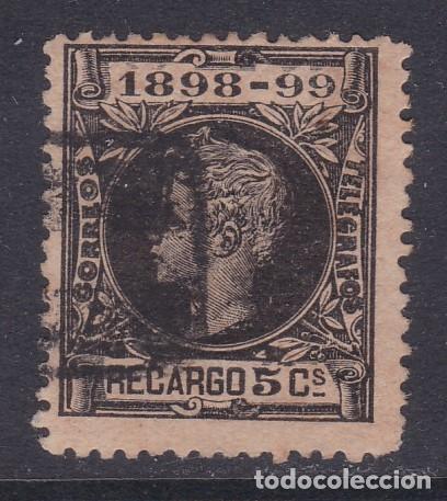 Sellos: 1898. Alfonso XIII sello de impuesto de guerra usado Edifil n&ordm; 240&ordm;