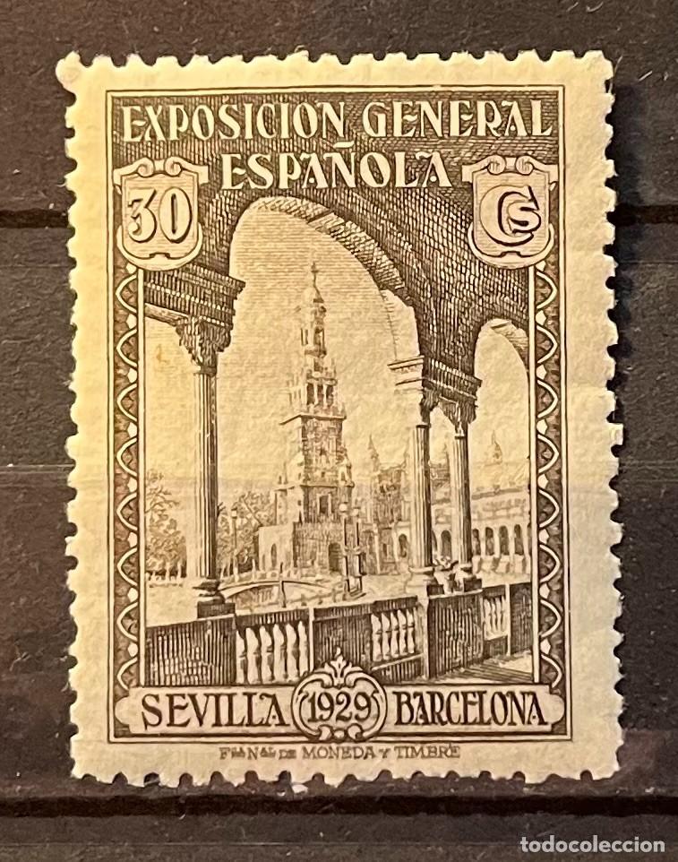 Sellos: 1929 Expo. sevilla-barcelona,MNH** centrado,color,goma,numerado