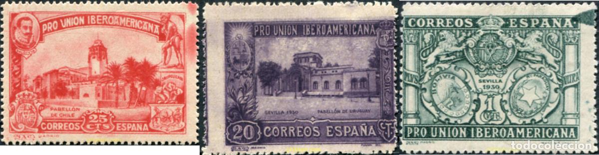 Sellos: 792690 HINGED ESPA&Ntilde;A 1930 PRO UNION IBEROAMERICANA