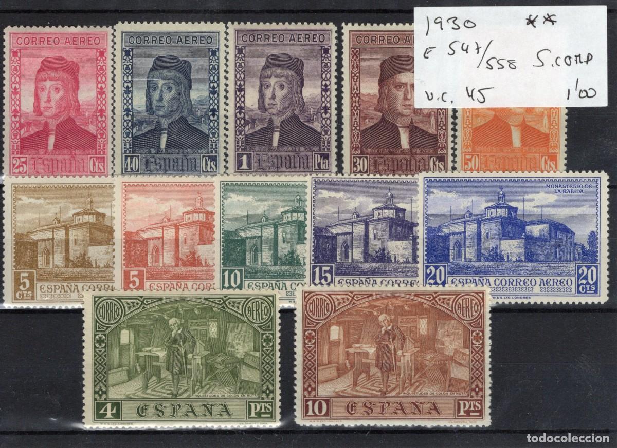 Sellos: Sellos Espa&ntilde;a a&ntilde;o 1930 EDIFIL 547/558** sellos originales en nuevo SERIE COMPLETA v.c. 45 &euro;