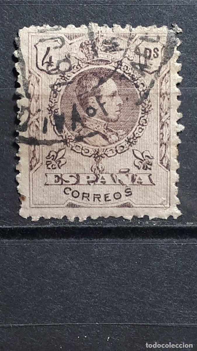 Sellos: ESPA&Ntilde;A. A&Ntilde;O 1909. &deg;. EDIFIL 279