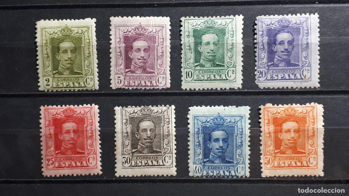 Sellos: ESPA&Ntilde;A. A&Ntilde;O 1922. *. EDIFIL 310/11, 314, 316/20.