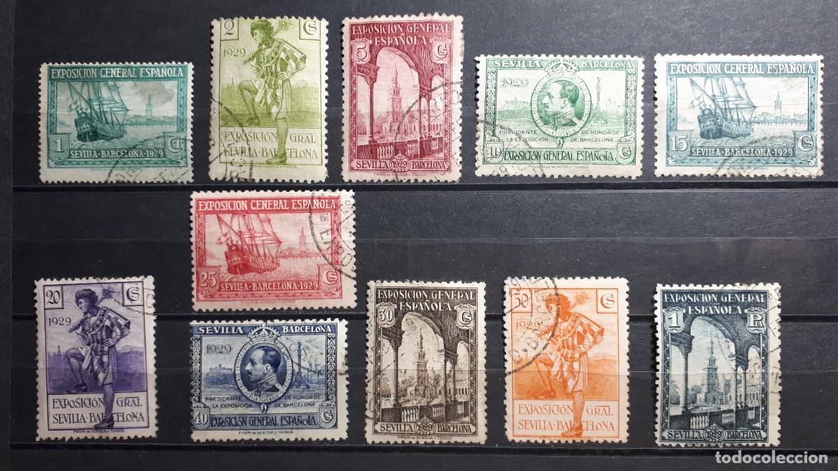 Sellos: ESPA&Ntilde;A. A&Ntilde;O 1929. &deg;. EDIFIL 434/44