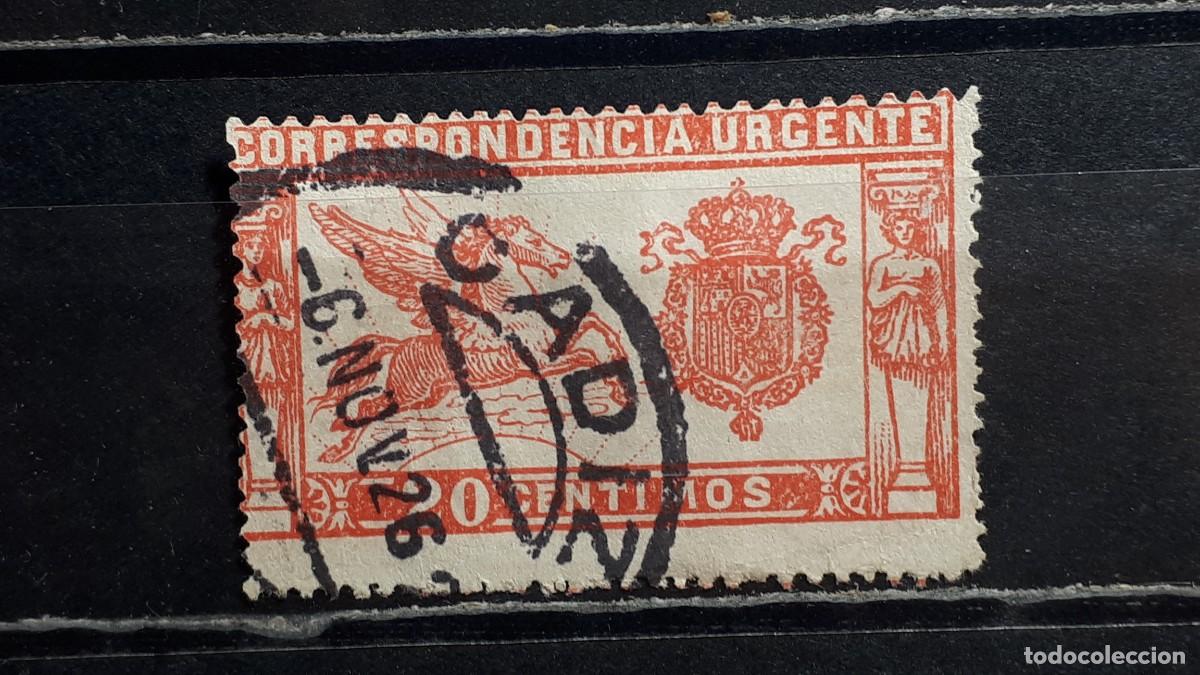 Sellos: ESPA&Ntilde;A. A&Ntilde;O 1925. &deg;. Edifil 324. Matasello de C&aacute;diz