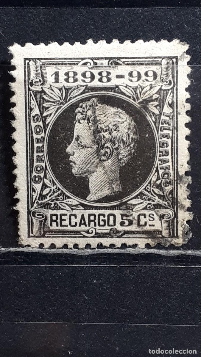 Sellos: ESPA&Ntilde;A. A&Ntilde;O 1898. &deg;. Edifil 240