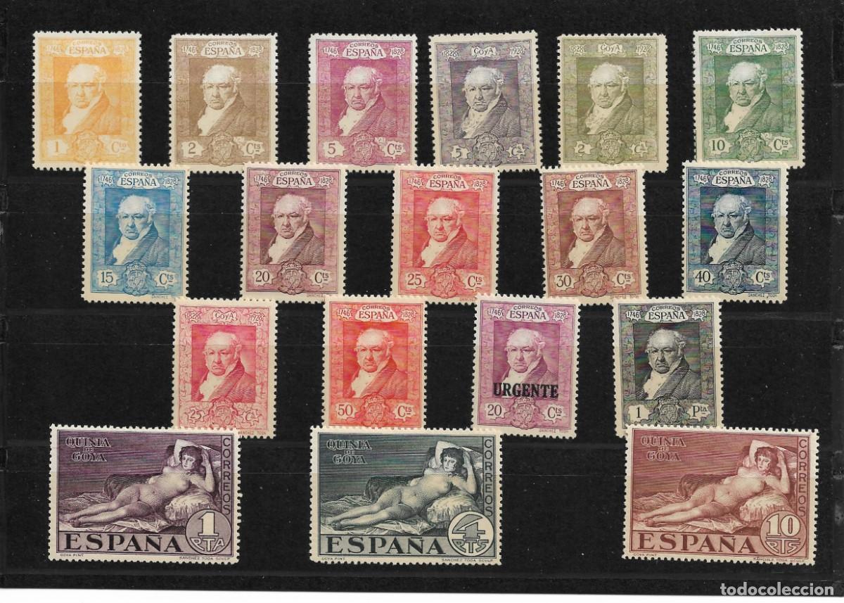 Sellos: Sellos de Espa&ntilde;a A&ntilde;o 1930 Quinta de Goya Sellos sellos nuevos** n&ordm; Edifl 499/516