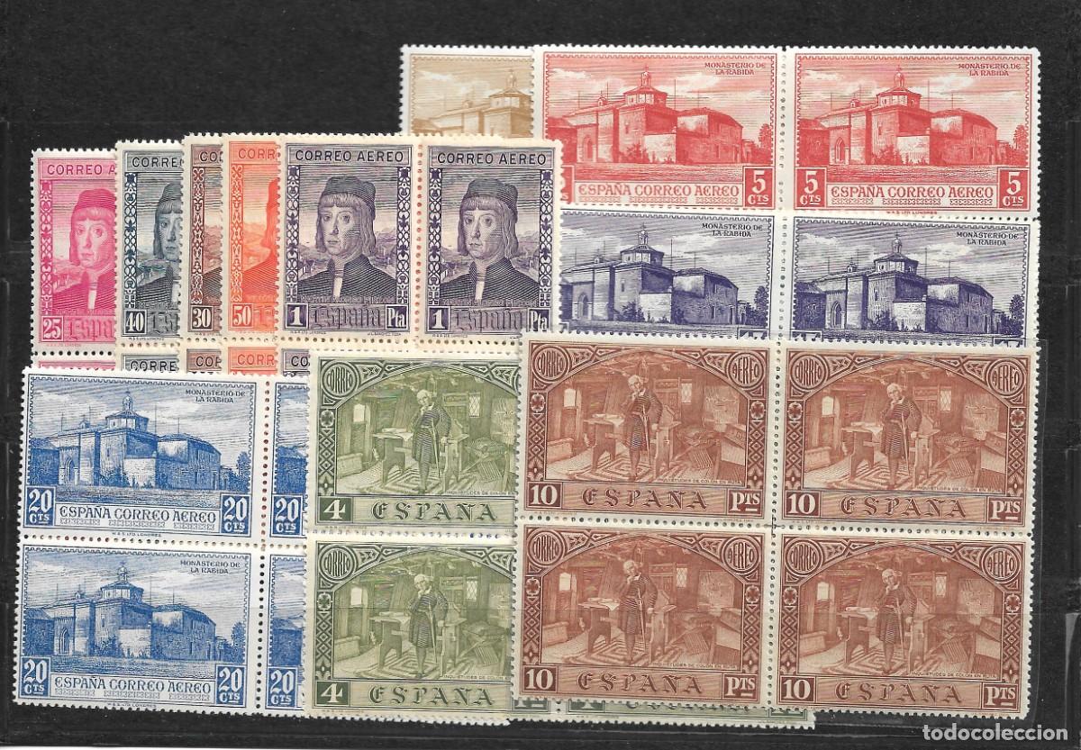 Sellos: Sellos de Espa&ntilde;a A&ntilde;o 1930 Descubrimiento de Am&eacute;rica Sellos nuevos** Serie en bloque 4Edifil 547/58