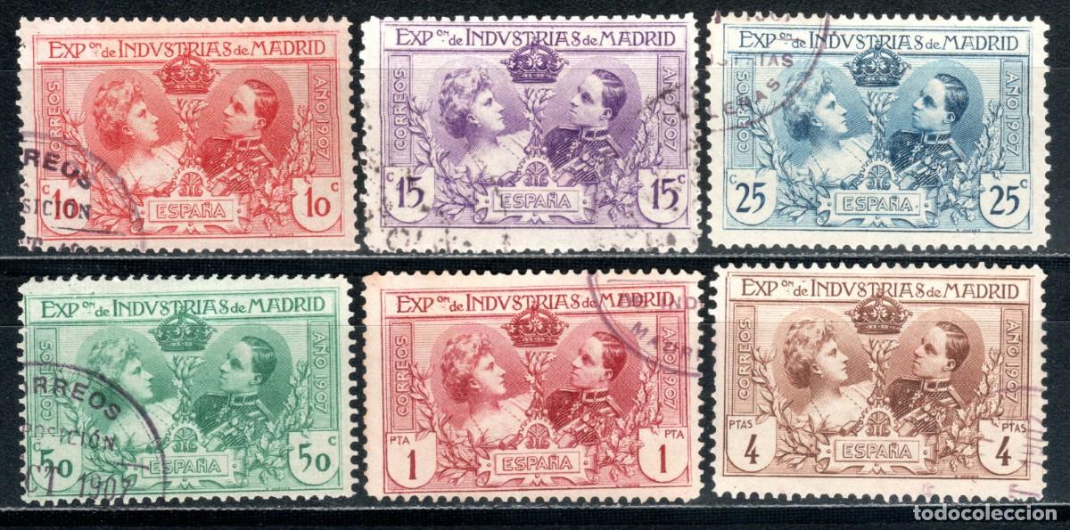 Sellos: EDIFIL SR1-SR6 EXPOSICI&Oacute;N DE INDUSTRIAS DE MADRID 1907 (SERIE COMPLETA). VALOR CAT&Aacute;LOGO: 72 &euro;.