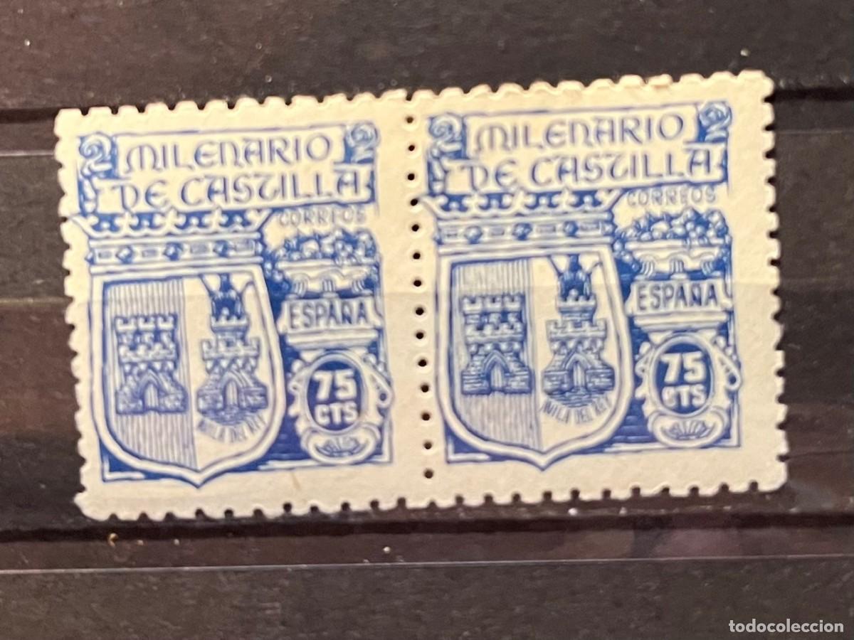 Sellos: 1944 Milenario de castilla,MNH**goma,color,centrado