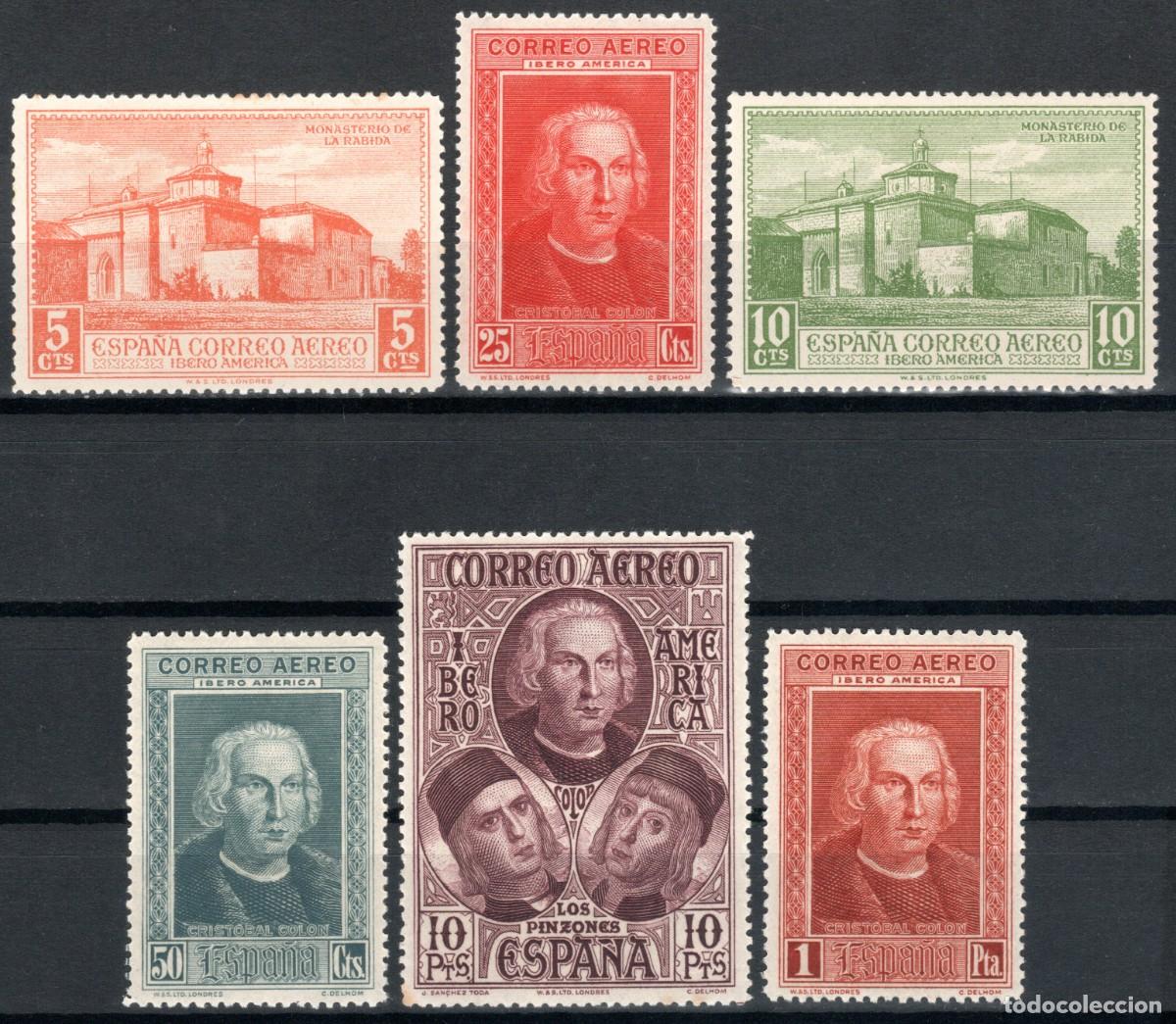 Sellos: EDIFIL 559-565 DESCUBRIMIENTO DE AM&Eacute;RICA 1930 (SIN 564). VALOR CAT&Aacute;LOGO: 39 &euro;. MNH **