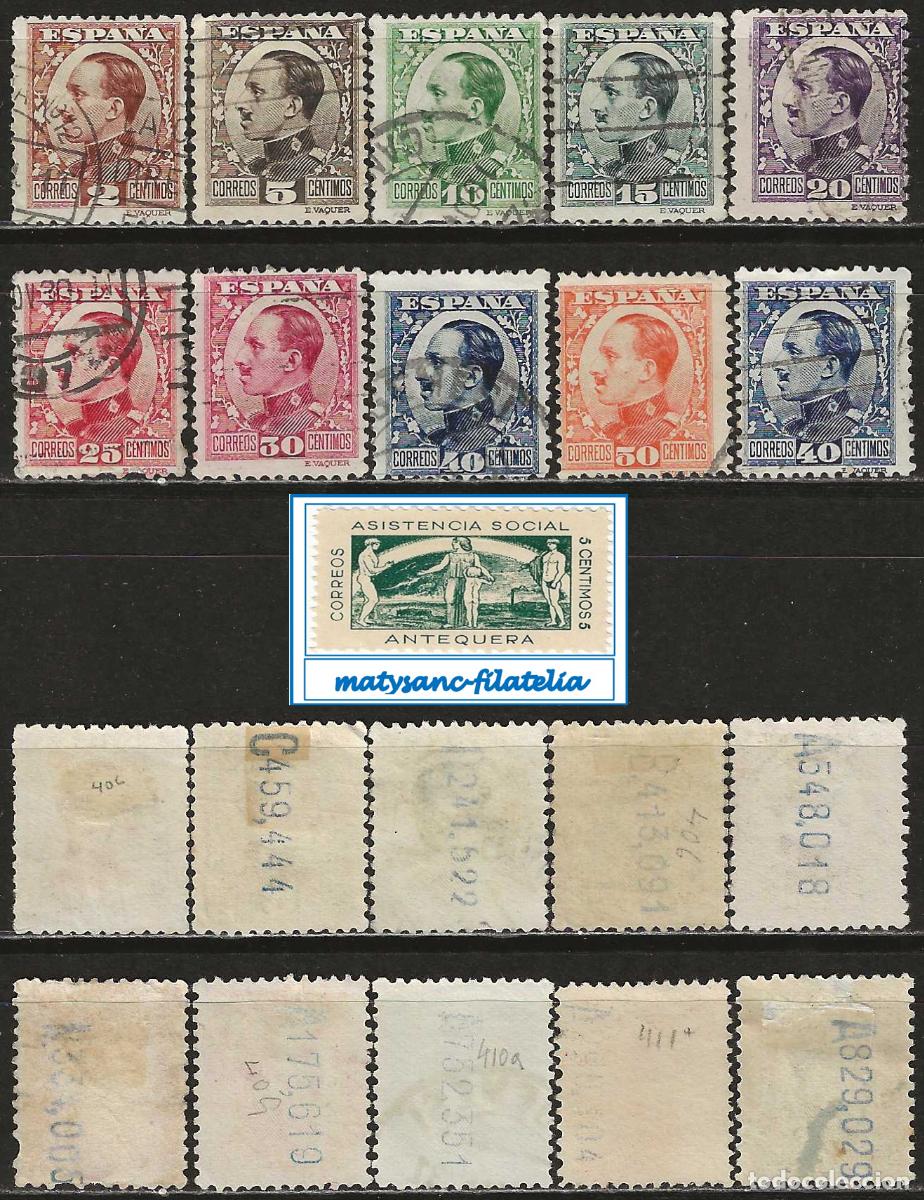 Selos: ESPA&Ntilde;A 1930-1931-. EDIFIL 490/498+497A. SERIE COMPLETA &rdquo;ALFONSO XIII TIPO VAQUER&rdquo;. USADA. L1