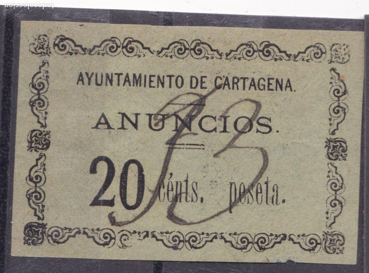 Sellos: FC4-28- Fiscales LOCALES, ANUNCIOS 20 Cts CARTAGENA