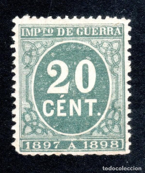 Sellos: EDIFIL 235 CIFRAS 1897-1898. SELLOS DE IMPUESTO DE GUERRA. CENTRADO DE LUJO. CAT&Aacute;LOGO: 25 &euro;. MNH **