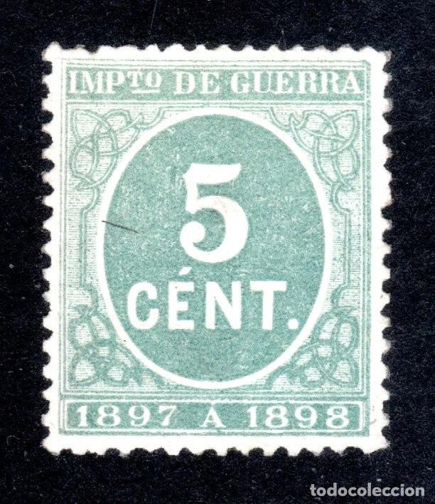 Sellos: EDIFIL 232 CIFRAS 1897-1898. SELLOS DE IMPUESTO DE GUERRA. CENTRADO DE LUJO. CAT&Aacute;LOGO: 11 &euro;. MNH **