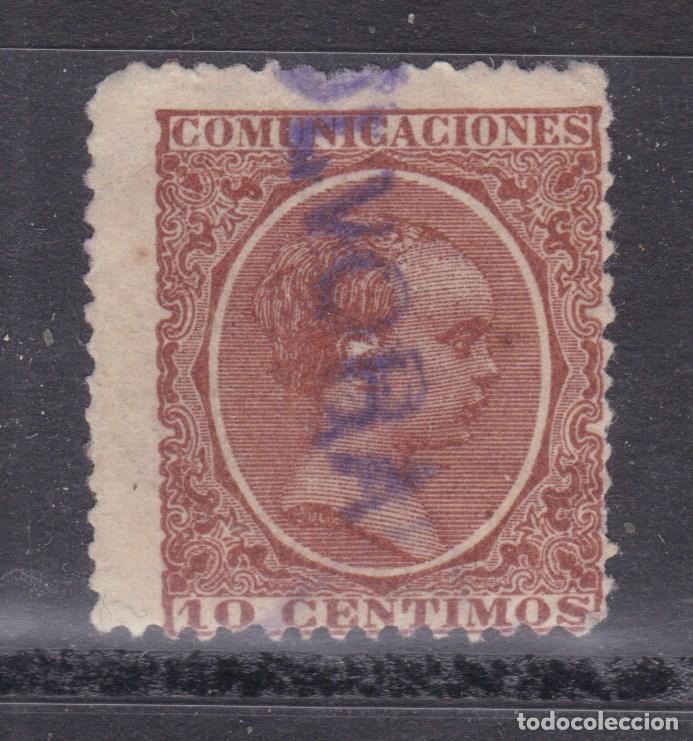 Sellos: AA1- FISCALES .Alfonso XIII Pel&oacute;n 10 Cts Sobrecarga Tamp&oacute;n POLVORA