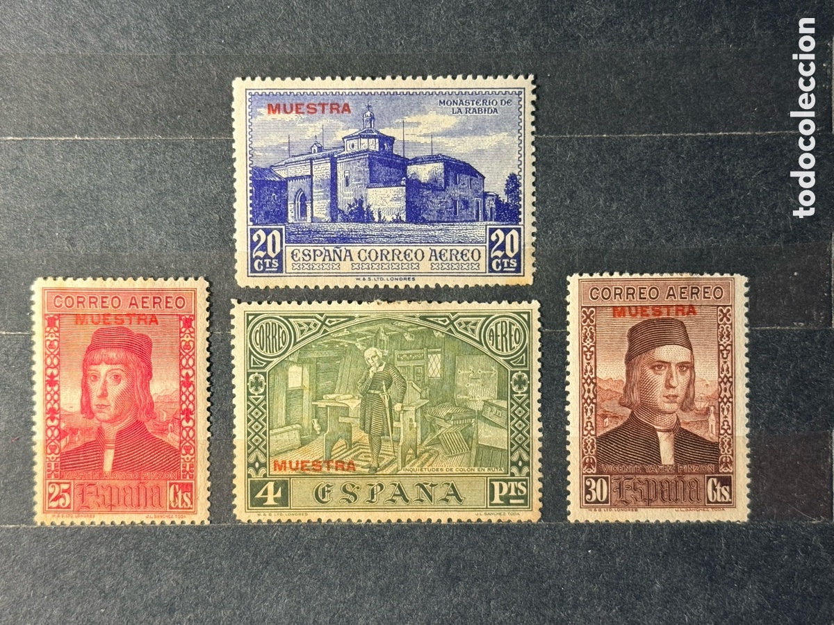 Sellos: Espa&ntilde;a. 1930. Alfonso XIII. Edifil 551Ma, 552Ma, 553Ma y 557Ma. Nuevos *