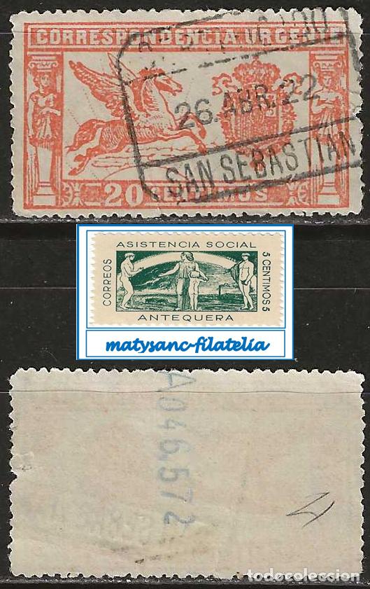 Sellos: ESPA&Ntilde;A 1905. EDIFIL 256. SERIE COMPLETA &rdquo;PEGASO&rdquo;. USADO.