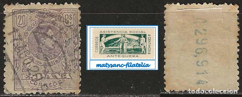 Sellos: ESPA&Ntilde;A 1909-1922. EDIFIL 273. VALOR DE 20 C &rdquo;ALFONSO XIII. TIPO MEDALL&Oacute;N&rdquo;. USADO.