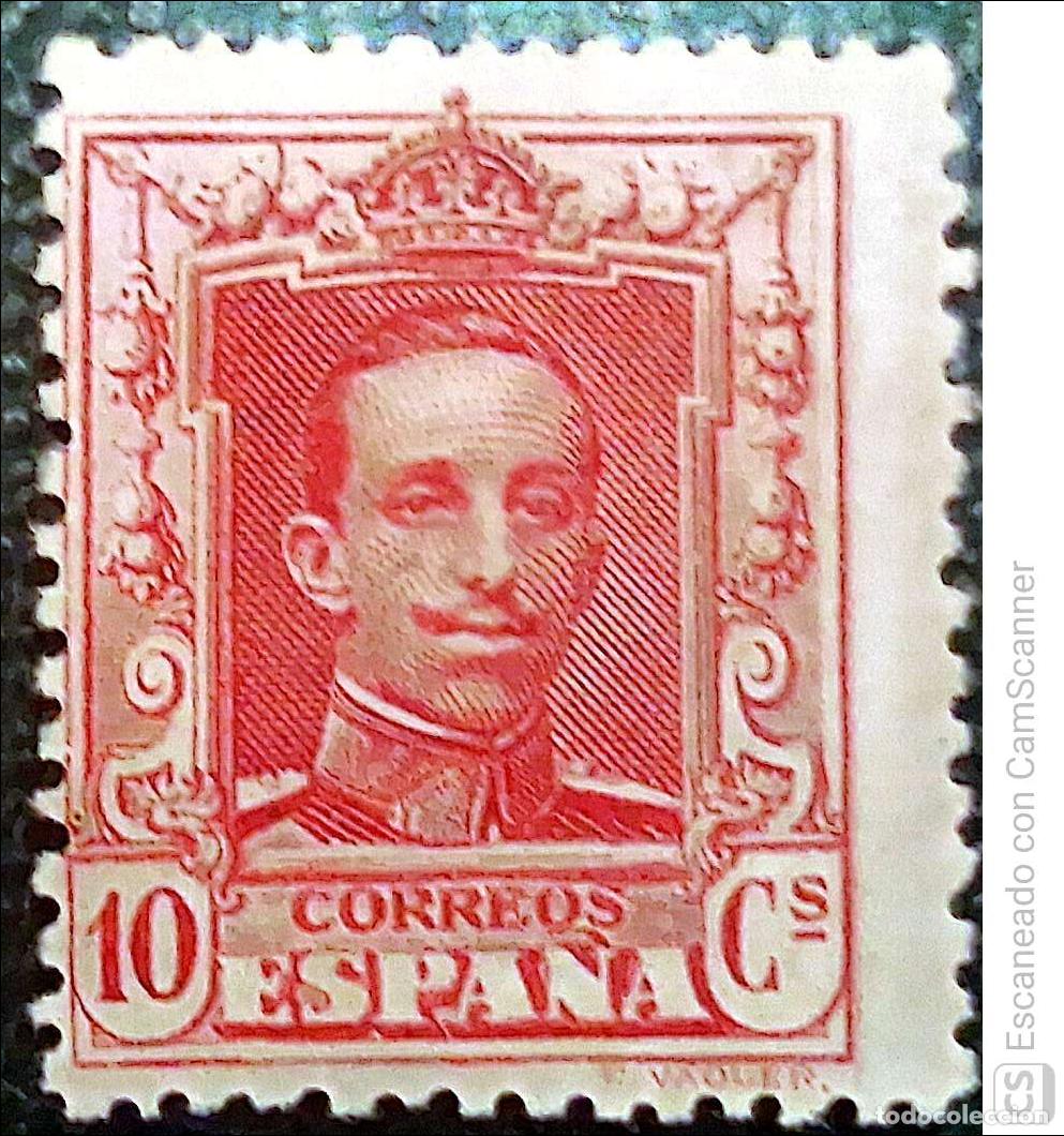 Sellos: Espa&ntilde;a. 313 Alfonso XIII. Tipo Vaquer. N&ordm; de control al dorso. 1922/30. Sellos nuevos y numeraci&oacute;n E