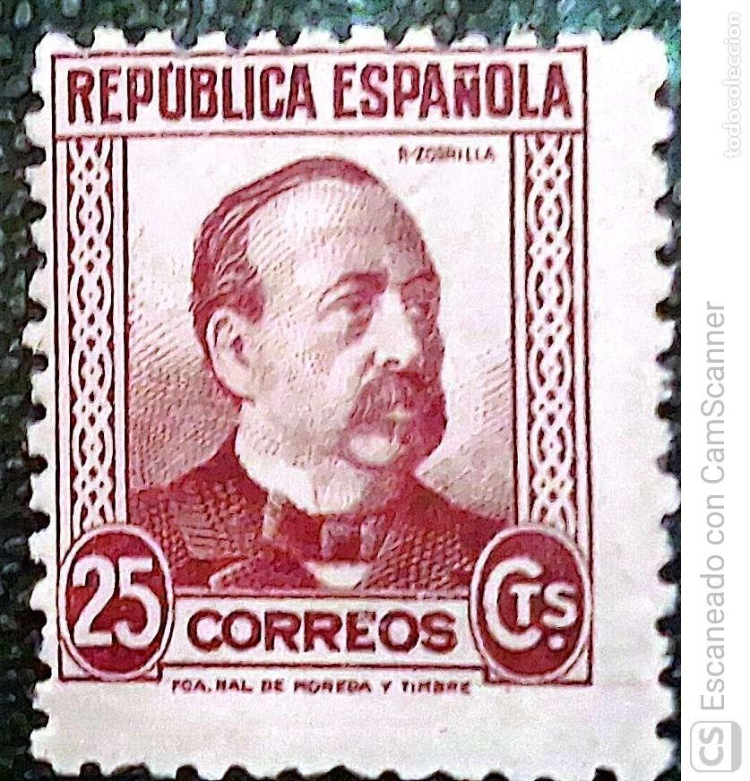 Sellos: Espa&ntilde;a. 685 Manuel Ruiz Zorrilla. 1933. Sellos nuevos y numeraci&oacute;n Edifil.