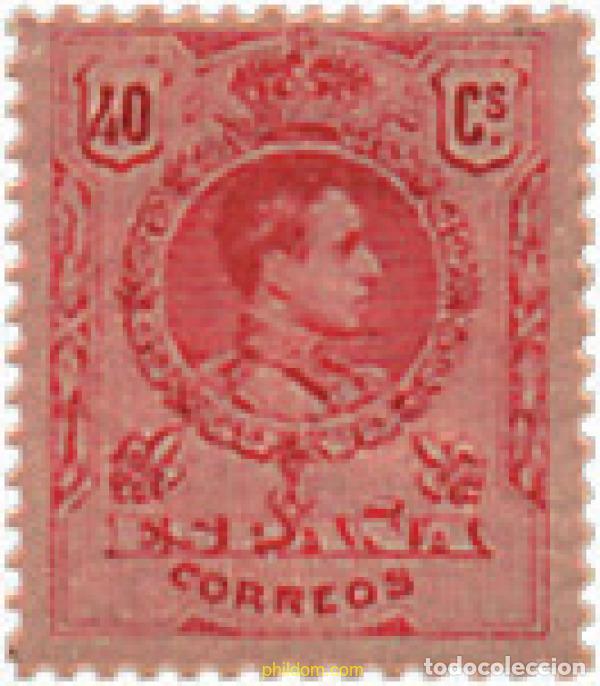 Sellos: 210159 HINGED ESPA&Ntilde;A 1909 ALFONSO XIII